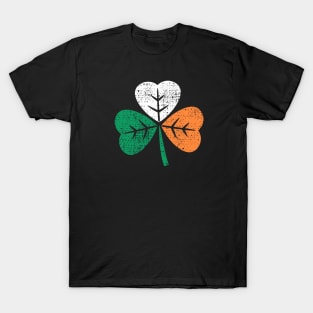 Irish Flag Shamrock - Saint Patrick's Day (Distressed) T-Shirt